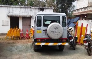 Traffic police caught the drunk driver