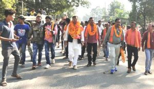 Newly elected BJP district president warmly welcomed in Tongpal