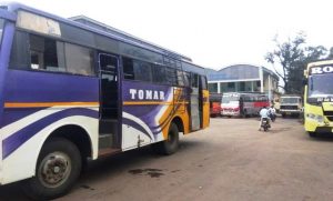 Force stopped buses on first day of PLGA week