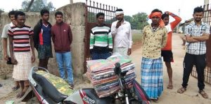 Sarees recovered from Ashram superintendent's govt house