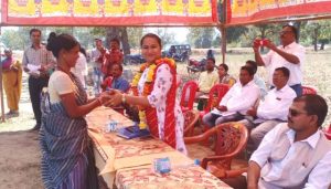 Zila Panchayat President Tulika Karma visits Naxalite affected area