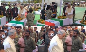 CM Bhupesh Baghel pays tribute to martyred soldiers in Sukma