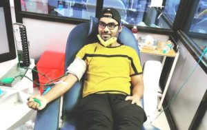 This medical officer has given his blood to 20 people so far