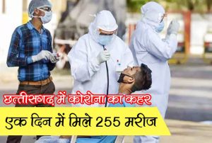 255 corona positive patients found today in Chhattisgarh