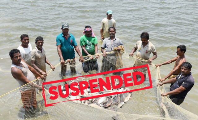 two officers of fisheries department suspended