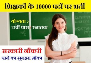 Chhattisgarh Teacher Recruitment 2022