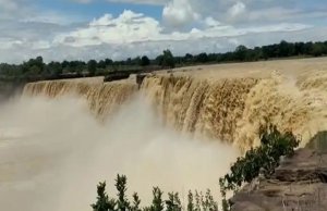 The beauty of Chitrakote Falls flourished in the rain