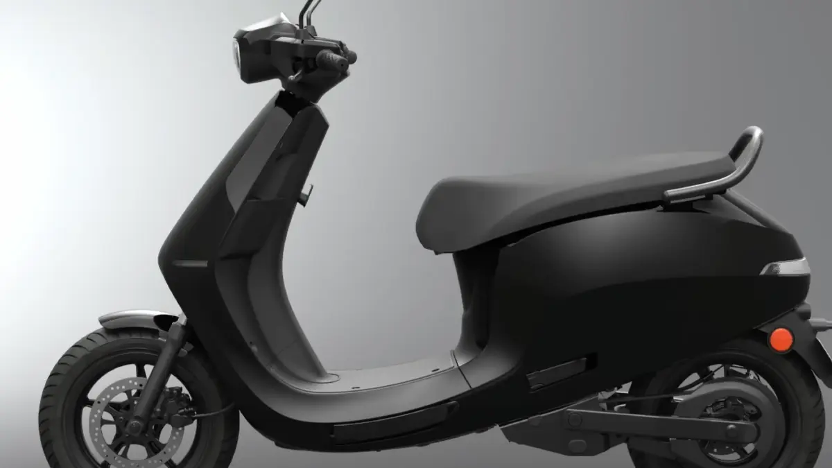 Ola Electric Scooter in black color