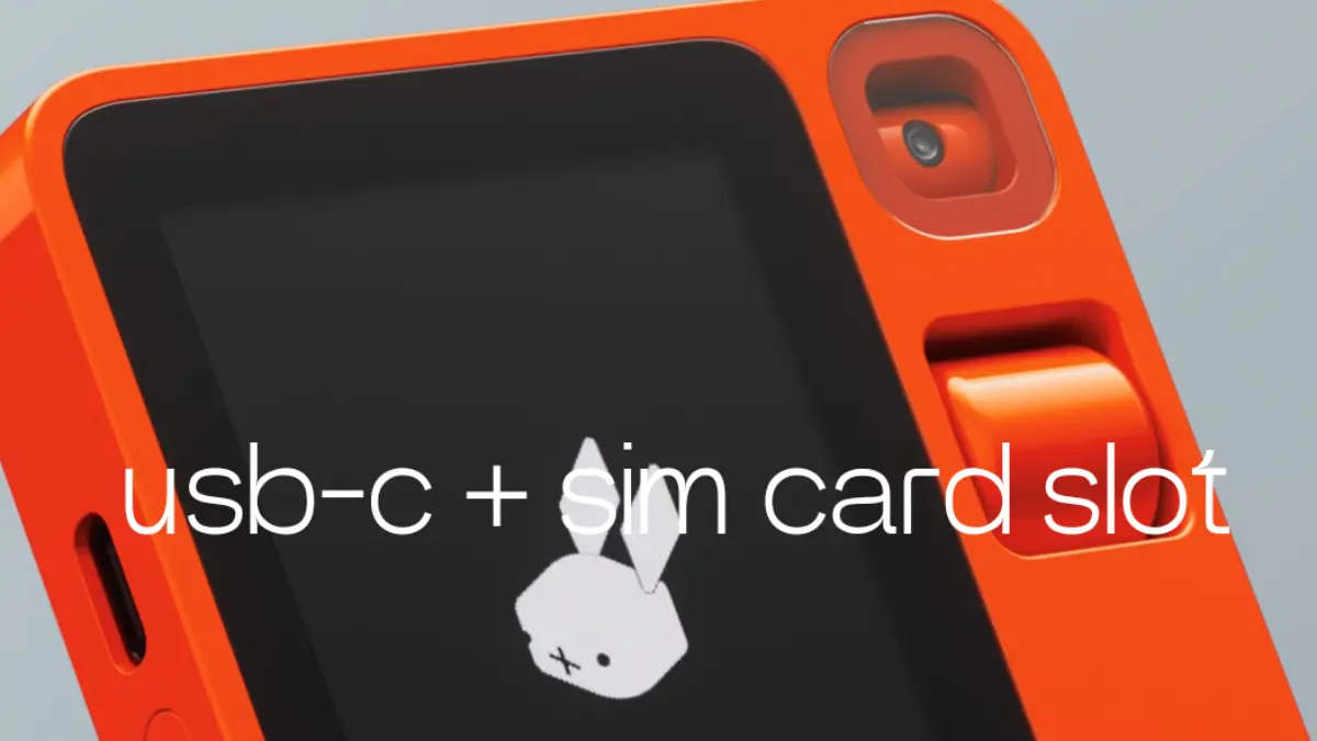 Rabbit R1 USB C Plus Sim Card Slot