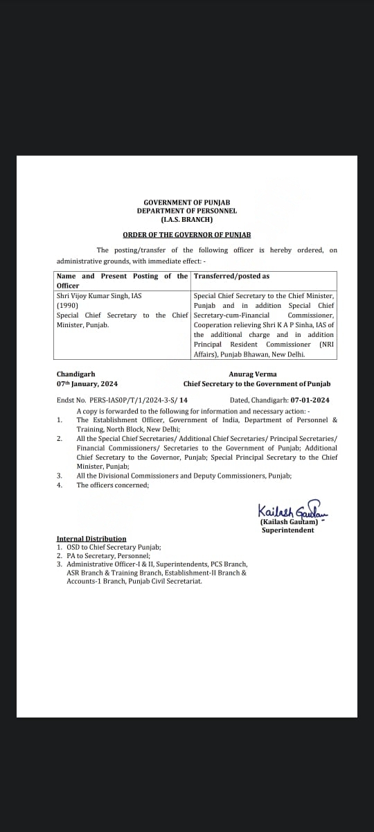 IAS Transfer 2024, IAS Transfer, Officers Transfer, IAS Transfer List 2024, IAS Transfer List, तबादला सूची,तबादला लिस्ट 