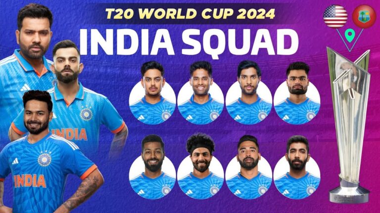 T20 WC 2024 India Team