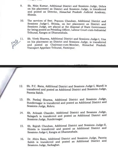 Officers Transfer 2024